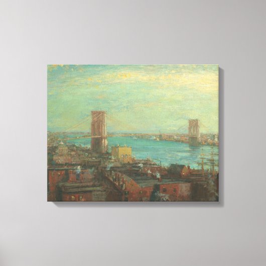 Toile Henry Ward Ranger - Brooklyn Bridge (Recto)