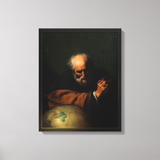 Toile Heraclitus par Hendrick Bloemaert (Recto)
