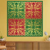 Toile Herald de la Renaissance médiévale Lion Leopard Me (Insitu(Salon))