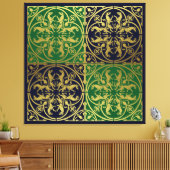 Toile Herald de la Renaissance médiévale Lion Leopard Me (Insitu(Salon))