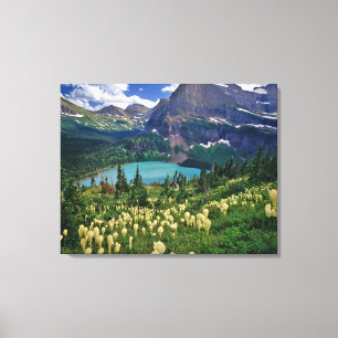 Toile Herbe d'ours au-dessus du lac Grinnell dans les Ma