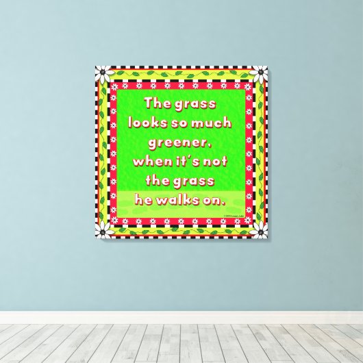 Toile Herbe plus verte (Insitu (Plancher de Bois))