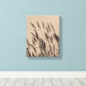 Toile Herbe sauvage à Sepia (Insitu (Plancher de Bois))