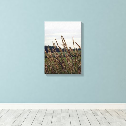 Toile Herbes soufflant dans le vent (Insitu (Plancher de Bois))