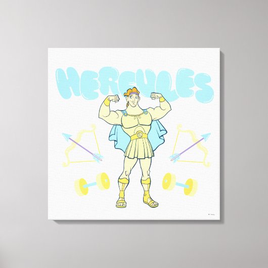 Toile Hercules Arrows and Dumbbells Flex Canvas Print (Recto)