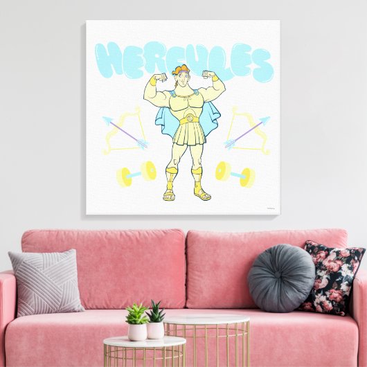 Toile Hercules Arrows and Dumbbells Flex Canvas Print (Insitu(Salon))