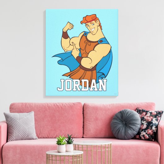 Toile Hercules Bicep Flex Canvas Print (Insitu(Salon))