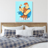 Toile Hercules Bicep Flex Canvas Print (Insitu(Chambre))