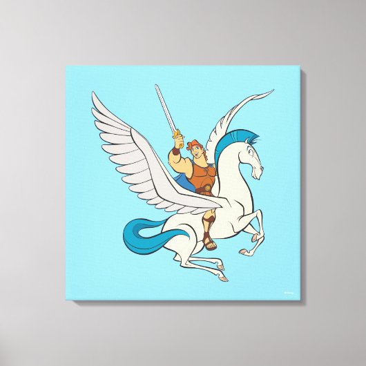 Toile Hercules Riding Pegasus Canvas Print (Recto)