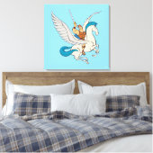Toile Hercules Riding Pegasus Canvas Print (Insitu(Chambre))