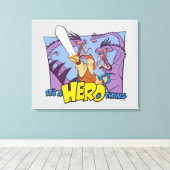 Toile Hercules vs Hydra - It's a HERO Thing Canvas Print (Insitu (Plancher de Bois))
