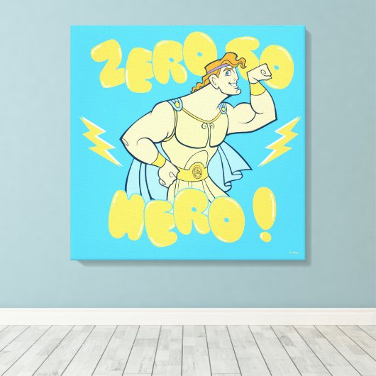 Toile Hercules - Zero to Hero Canvas Print (Insitu (Plancher de Bois))