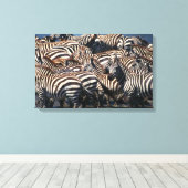 Toile Herd de zèbres 2 (Insitu (Plancher de Bois))