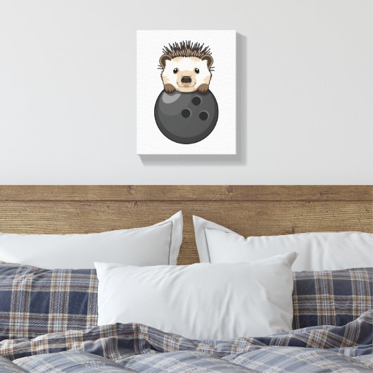 Toile Hérisson à Bowling avec Bowling (Insitu(Chambre))