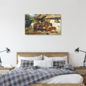 Toile Hermine Biedermann Chevaux harnachés au Stab (Insitu(Chambre))