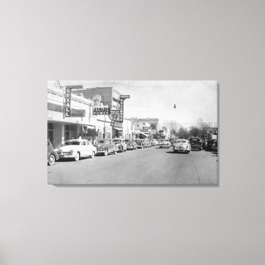 Toile Hermiston, Oregon Main Street View Photographie (Recto)