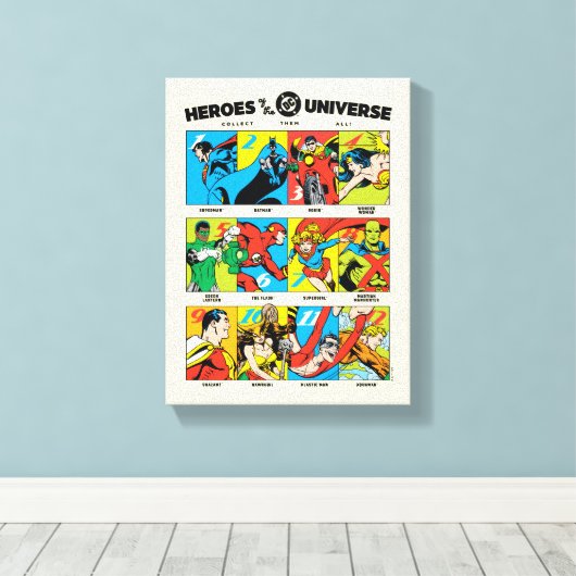 Toile Heroes of the DC™ Universe (Insitu (Plancher de Bois))