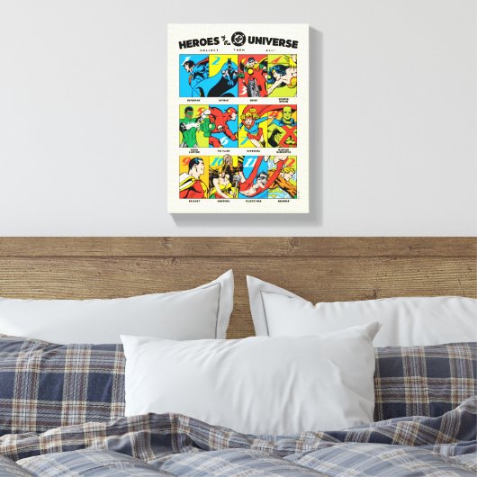 Toile Heroes of the DC™ Universe (Insitu(Chambre))