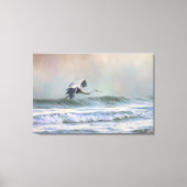 Toile Héron bleu à la plage (Recto)