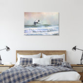 Toile Héron bleu à la plage (Insitu(Chambre))