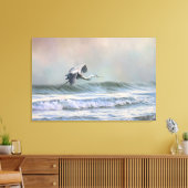 Toile Héron bleu à la plage (Insitu(Salon))