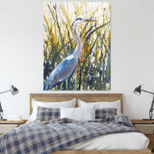 Toile Heron Dans Les Herbes L'Art Naturel Sauvage (Insitu(Chambre))