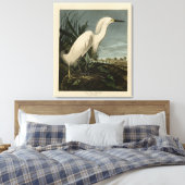Toile Héron de neige (Egret) - Les oiseaux d'Amérique d' (Insitu(Chambre))