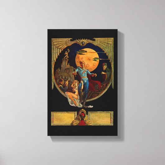 Toile Héros Sci-Fi Stretched Canvas Print (Recto)