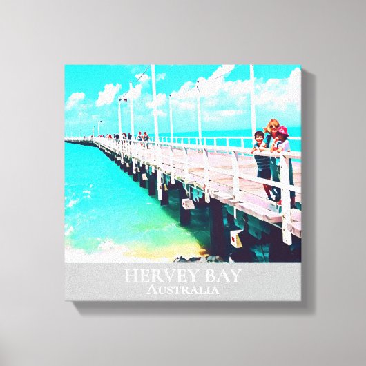 Toile Hervey Bay Queensland Australie imprimé voyage (Recto)