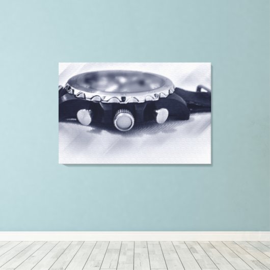 Toile heure bleue pastel (Insitu (Plancher de Bois))