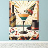 Toile Heure Cocktail Mi-Siècle - Nouvel An (Insitu (Plancher de Bois))