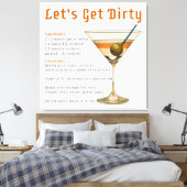 Toile Heure de cocktail Obtenons une recette de martini  (Insitu(Chambre))