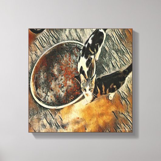 Toile Heure de l'alimentation ! - Triage Brown (Recto)