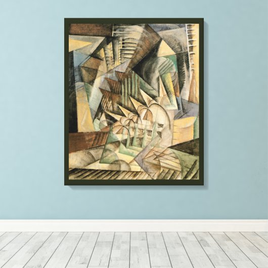 Toile Heure de pointe, New York par Max Weber, Cubisme v (Insitu (Plancher de Bois))