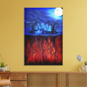 Toile Heure de sorcellerie, entre Ciel et Enfer (Insitu(Salon))