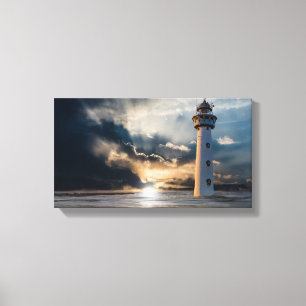 Toile Heure d'été du phare Ocean