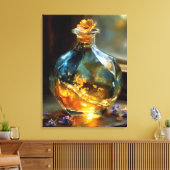 Toile Heure d'or dans une bouteille - Parfum de coucher (Insitu(Salon))