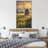 Toile Heure dorée au vieux moulin à vent (Insitu(Chambre))
