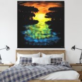 Toile Heure dorée Sérénité (Insitu(Chambre))