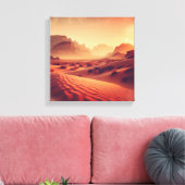 Toile Heure dorée sur les falaises du désert – Impressio (Insitu(Salon))