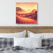 Toile Heure dorée sur les falaises du désert – Impressio (Insitu(Chambre))