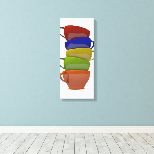 Toile Heure du café (Insitu (Plancher de Bois))