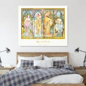 Toile Heure du jour - Alphonse Mucha (Insitu(Chambre))