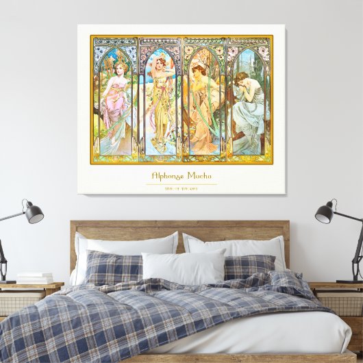 Toile Heure du jour - Alphonse Mucha (Insitu(Chambre))