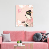 Toile Heure du printemps, Sakura japonais (Insitu(Salon))