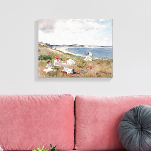 Toile Heures d'inactivité par William Merritt Chase (Insitu(Salon))