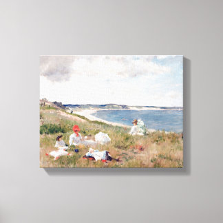 Toile Heures d'inactivité par William Merritt Chase