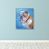 Toile "Heureux ?" (Insitu (Plancher de Bois))