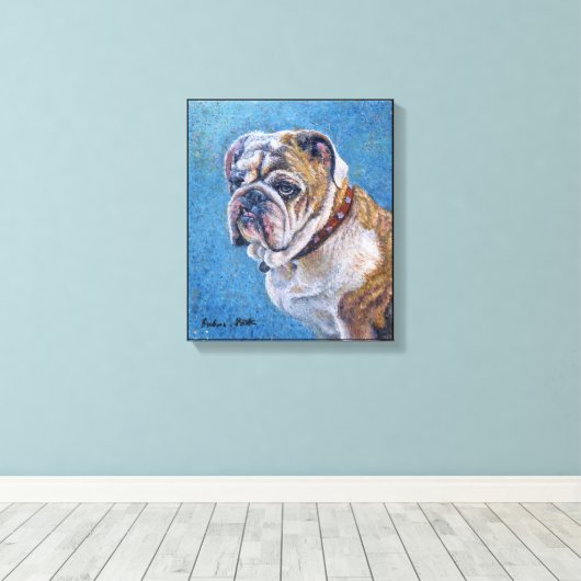 Toile "Heureux ?" (Insitu (Plancher de Bois))