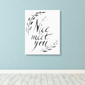 Toile Heureux de vous rencontrer (Insitu (Plancher de Bois))